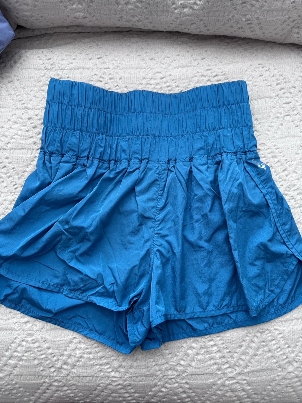 Free people High-Waist Smocked Shorts